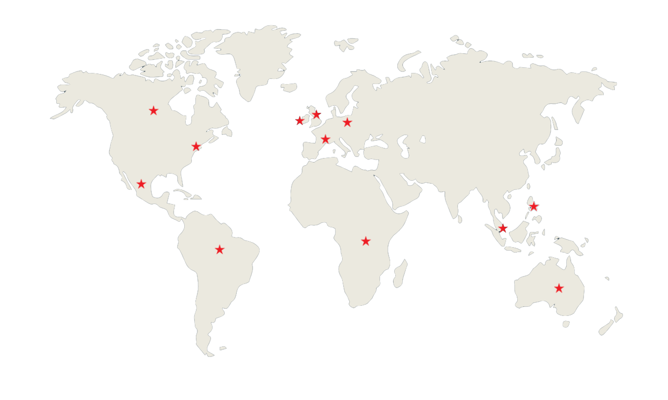 HireTalent global presence map